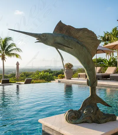 Bronze Sailfish Fountain