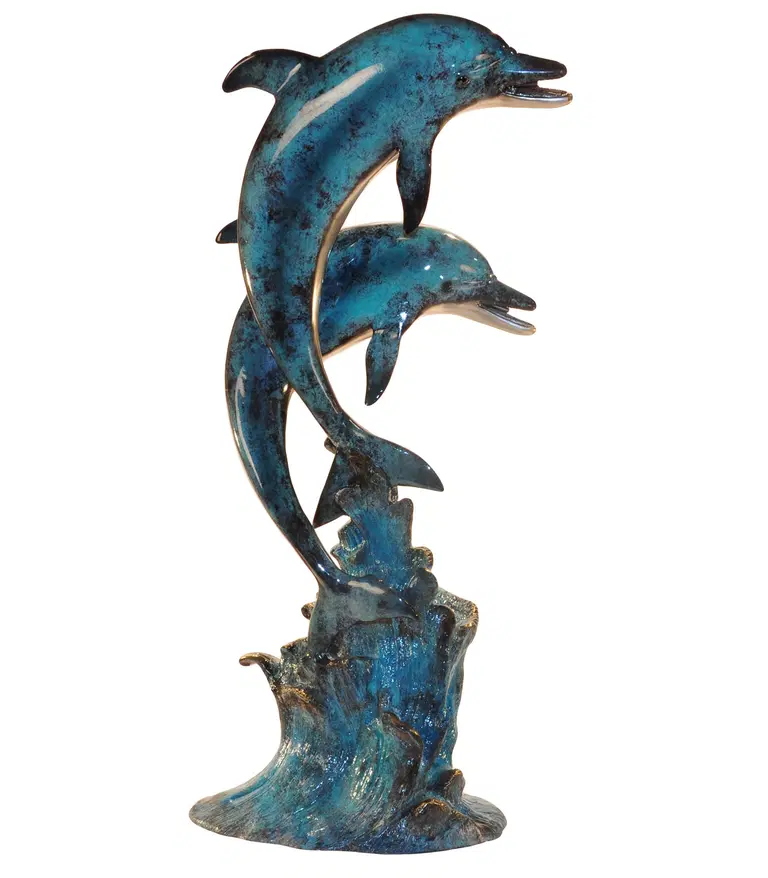 Leaping Dolphins Bronze Fountain