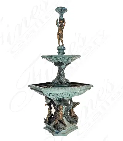 Aquatic Cupids Bronze Fountain