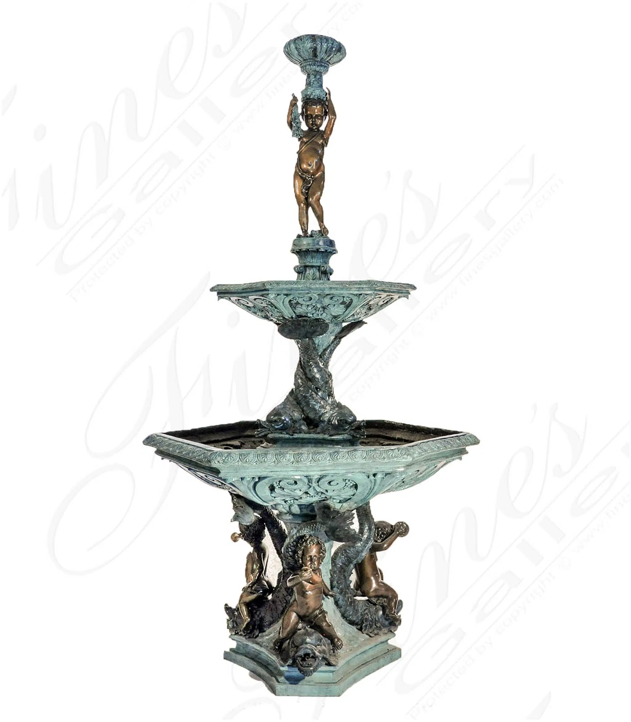 Aquatic Cupids Bronze Fountain