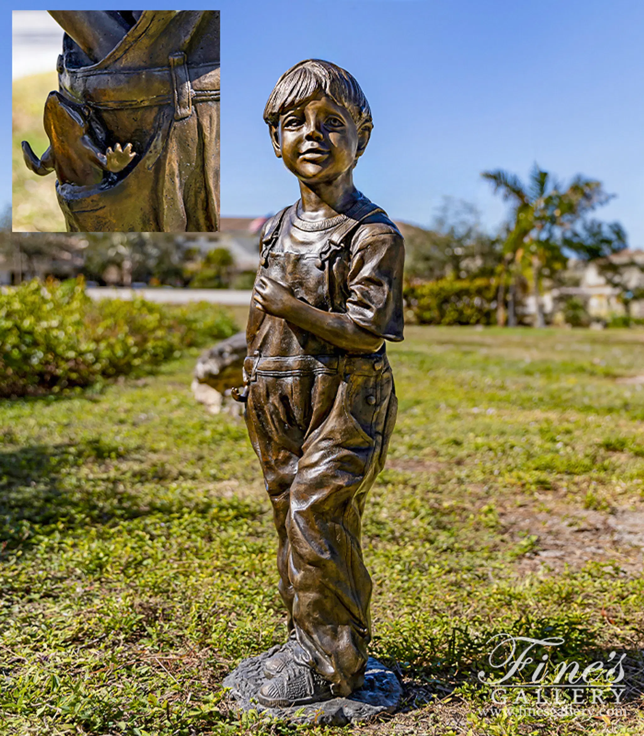 Boy with Frog in Pocket