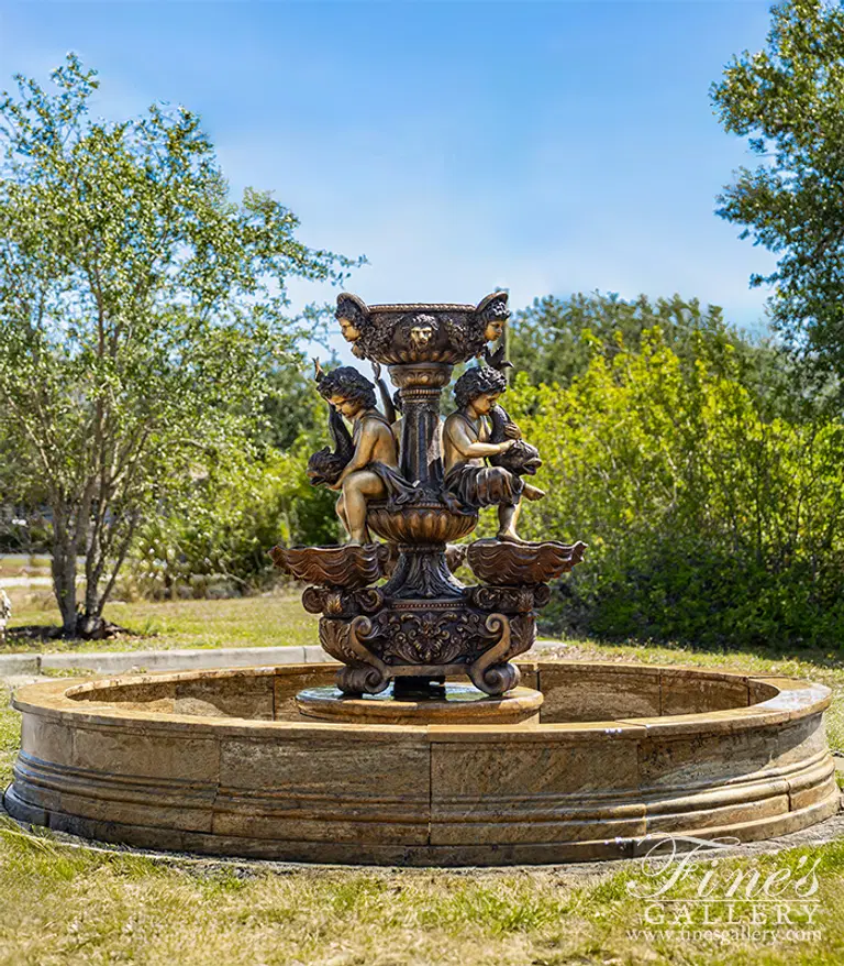 Bronze Europa Fountain in Classic Bronze