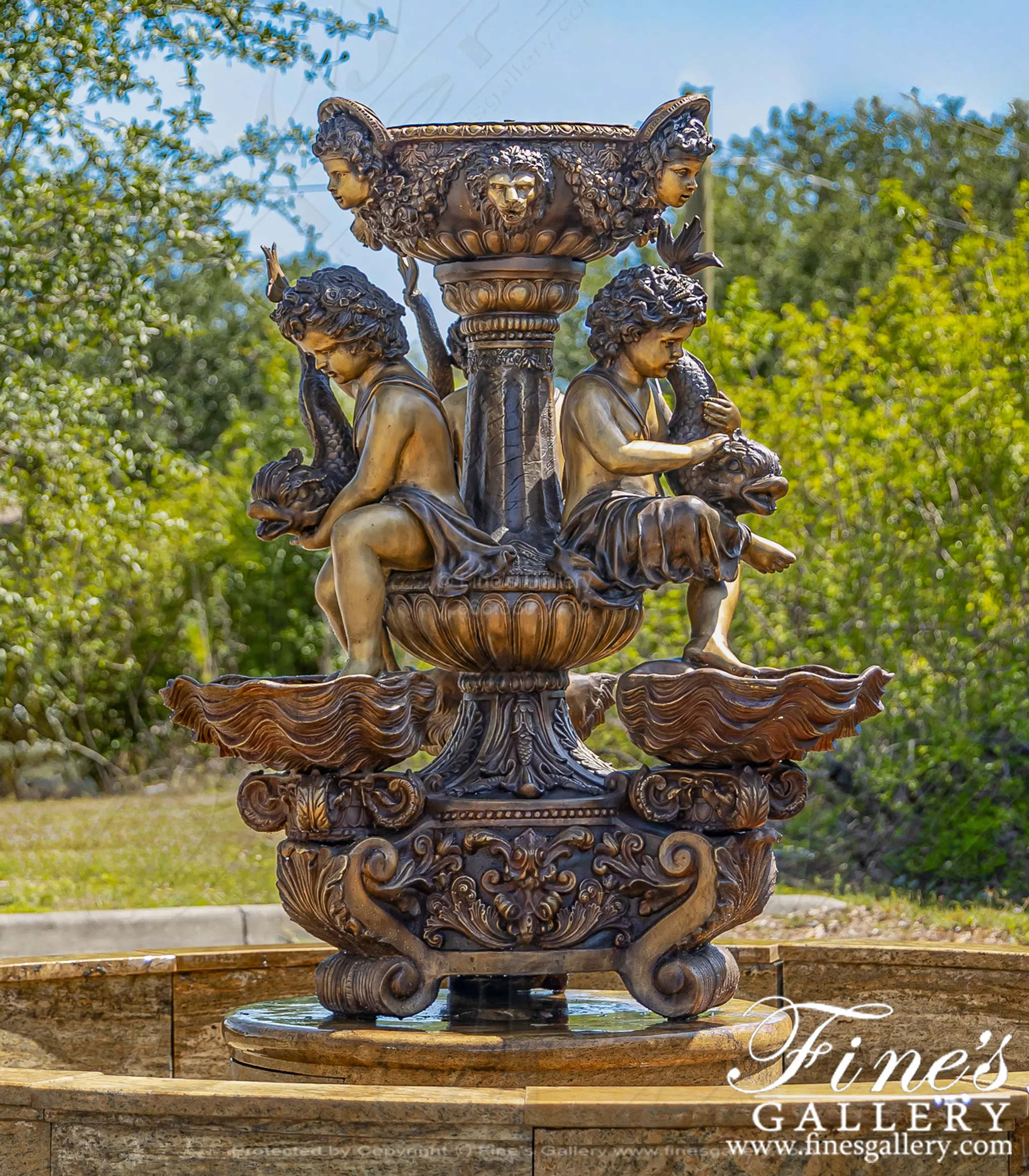 Bronze Europa Fountain in Classic Bronze