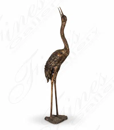 Bronze Crane Fountain