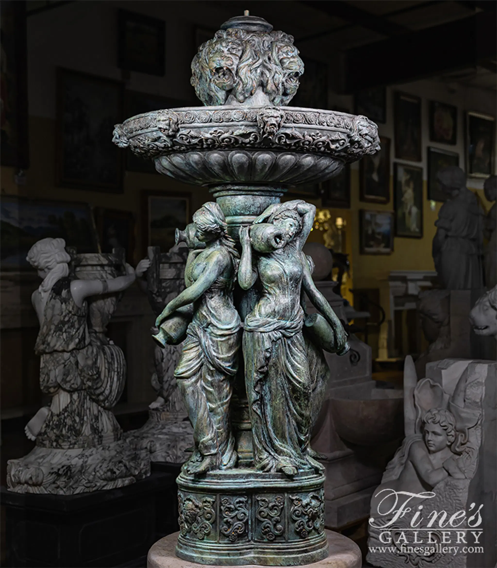 Ladies and Lions Patina 75 Inch — Model BF-815 — detail view 1