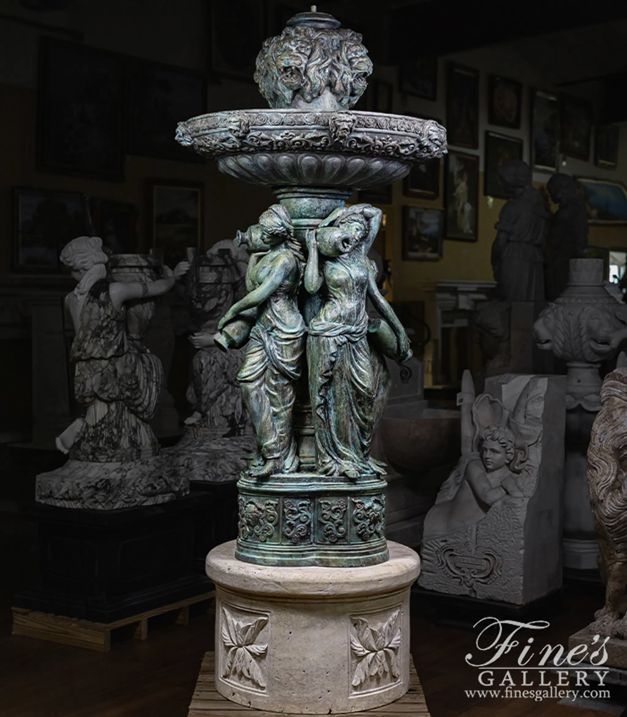 Ladies and Lions Patina 75 Inch — Model BF-815 — detail view 12
