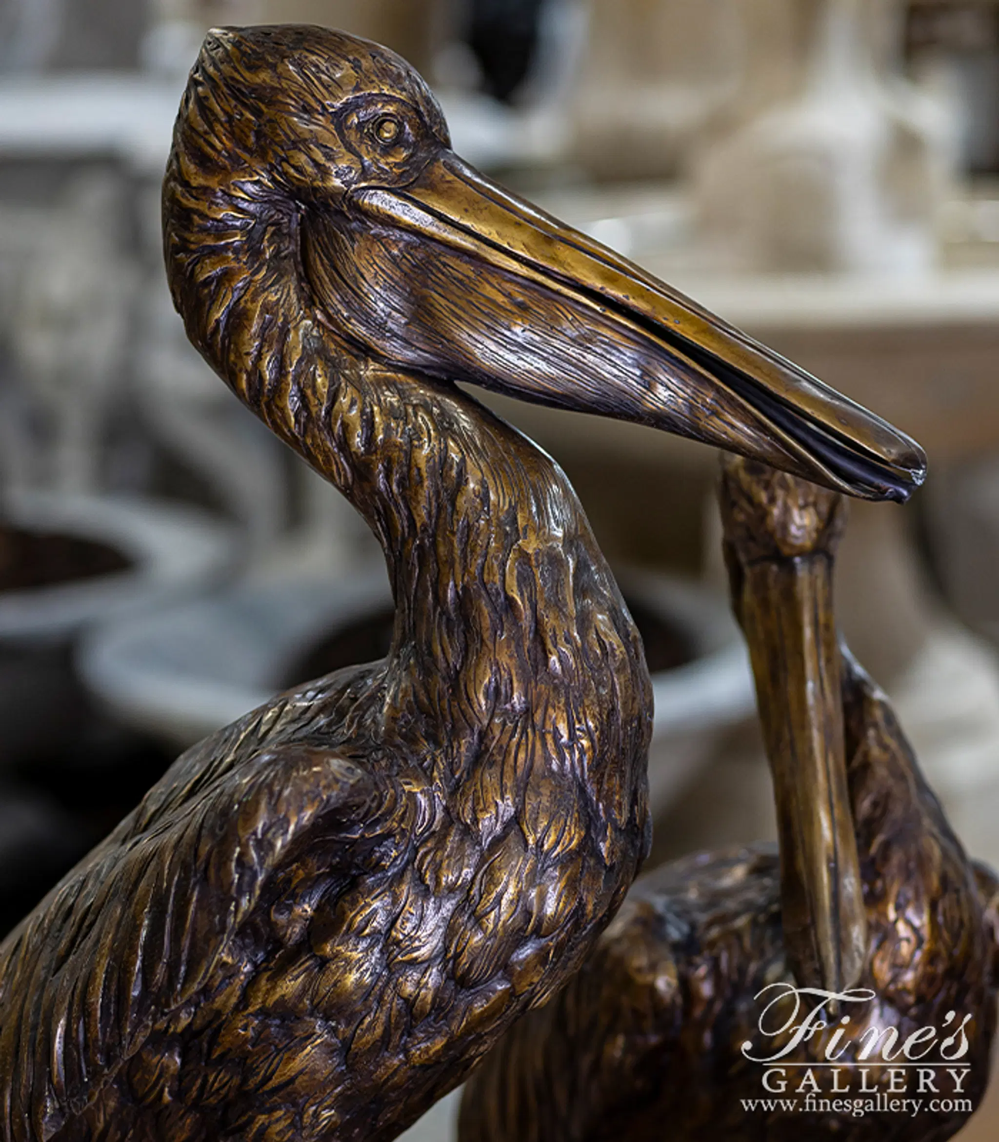 Set of Bronze Pelicans — Model BF-816 — detail view 3