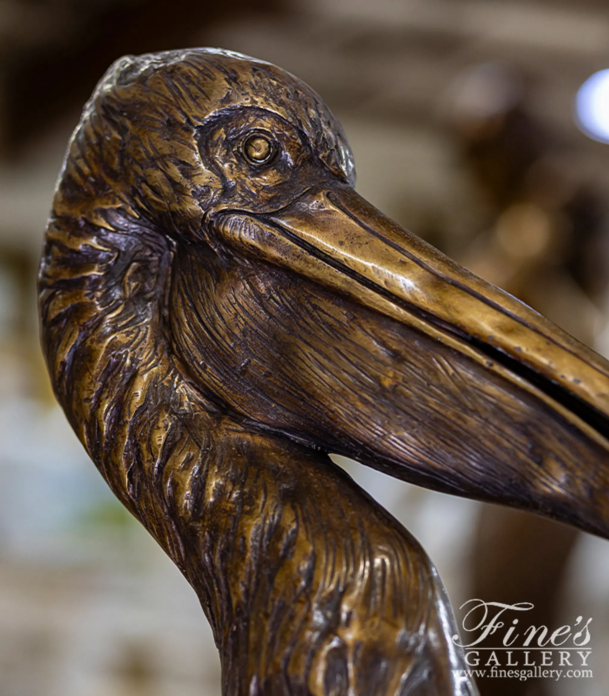 Set of Bronze Pelicans — Model BF-816 — detail view 4