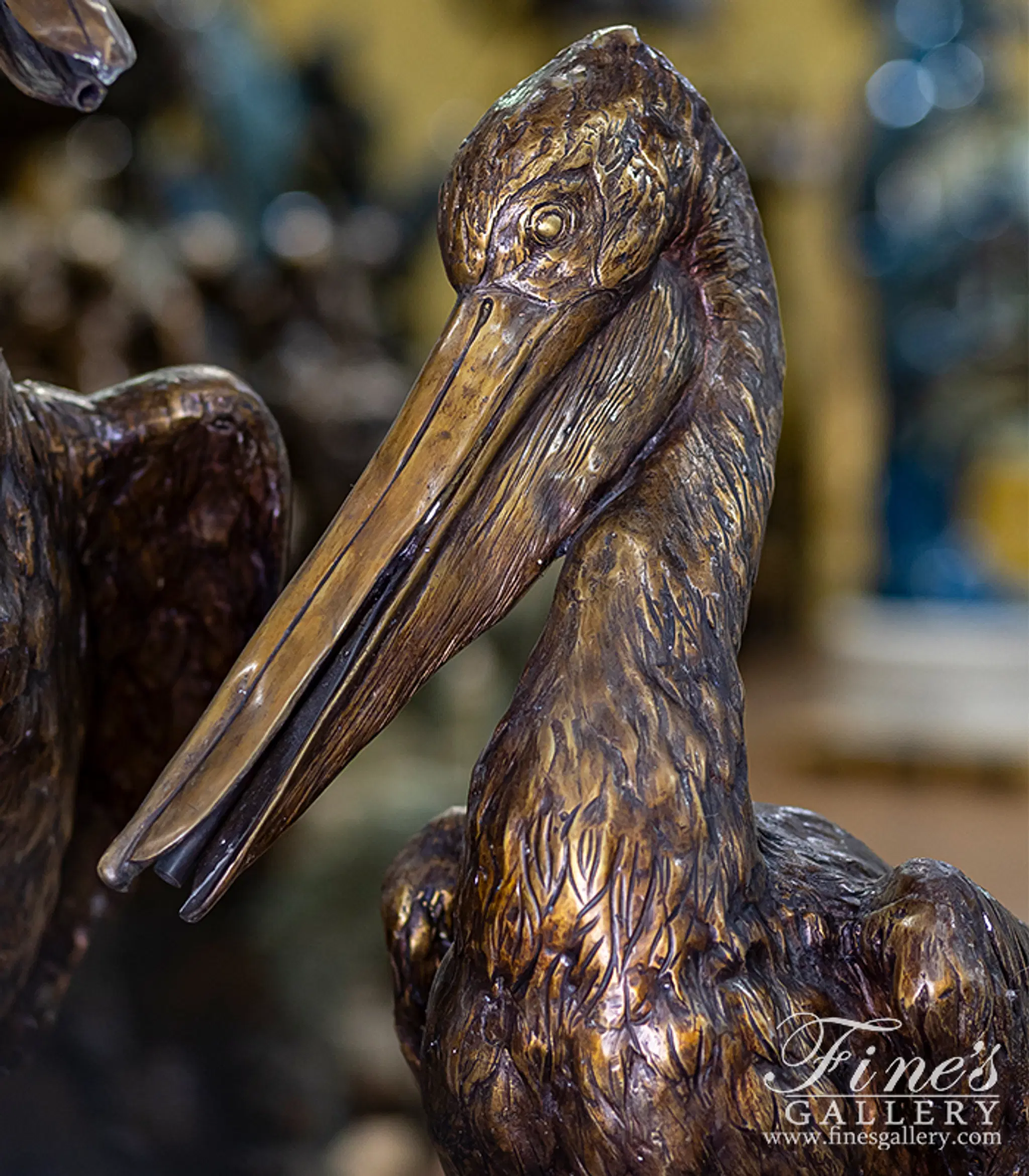 Set of Bronze Pelicans — Model BF-816 — detail view 5