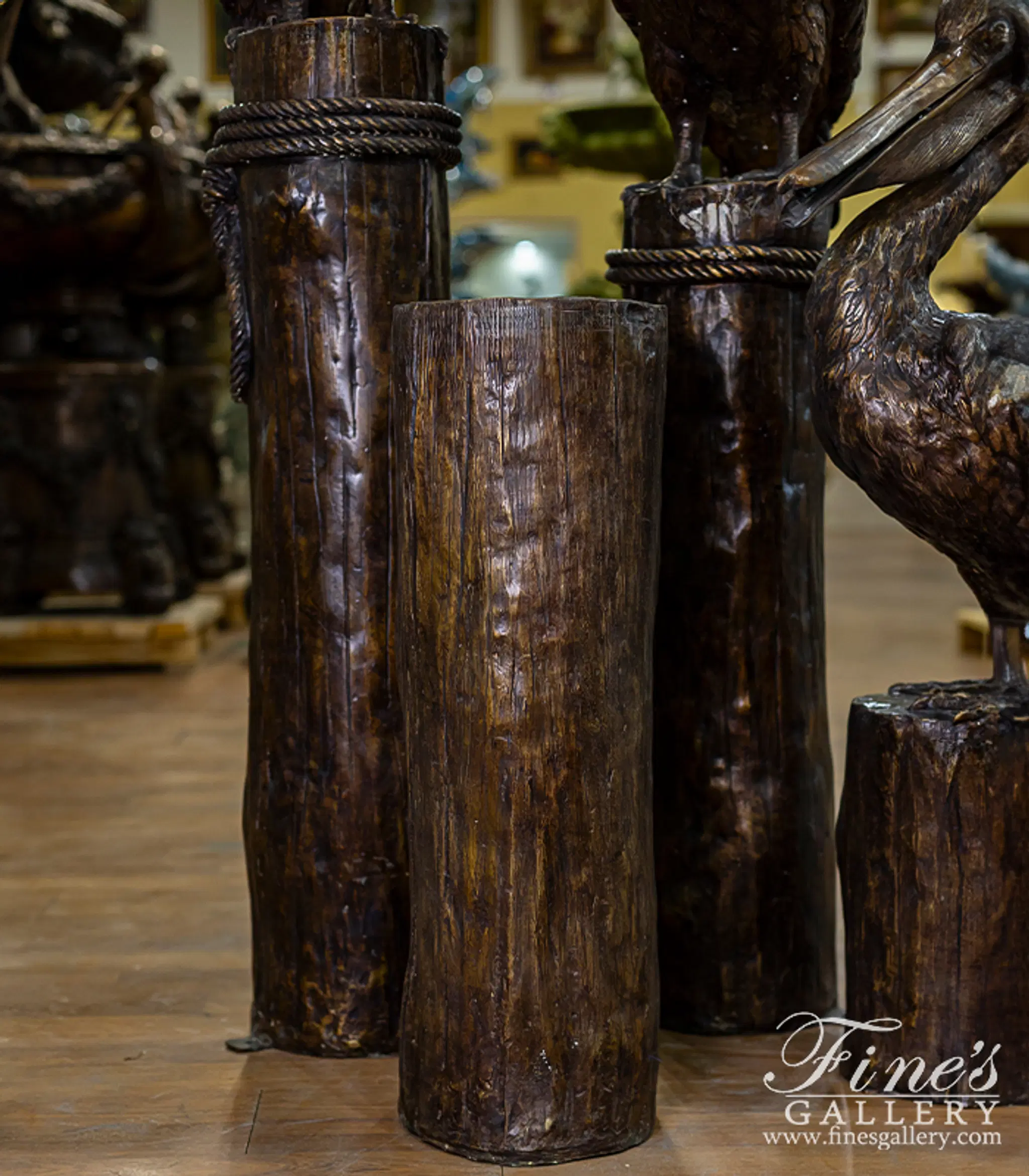 Set of Bronze Pelicans — Model BF-816 — detail view 7