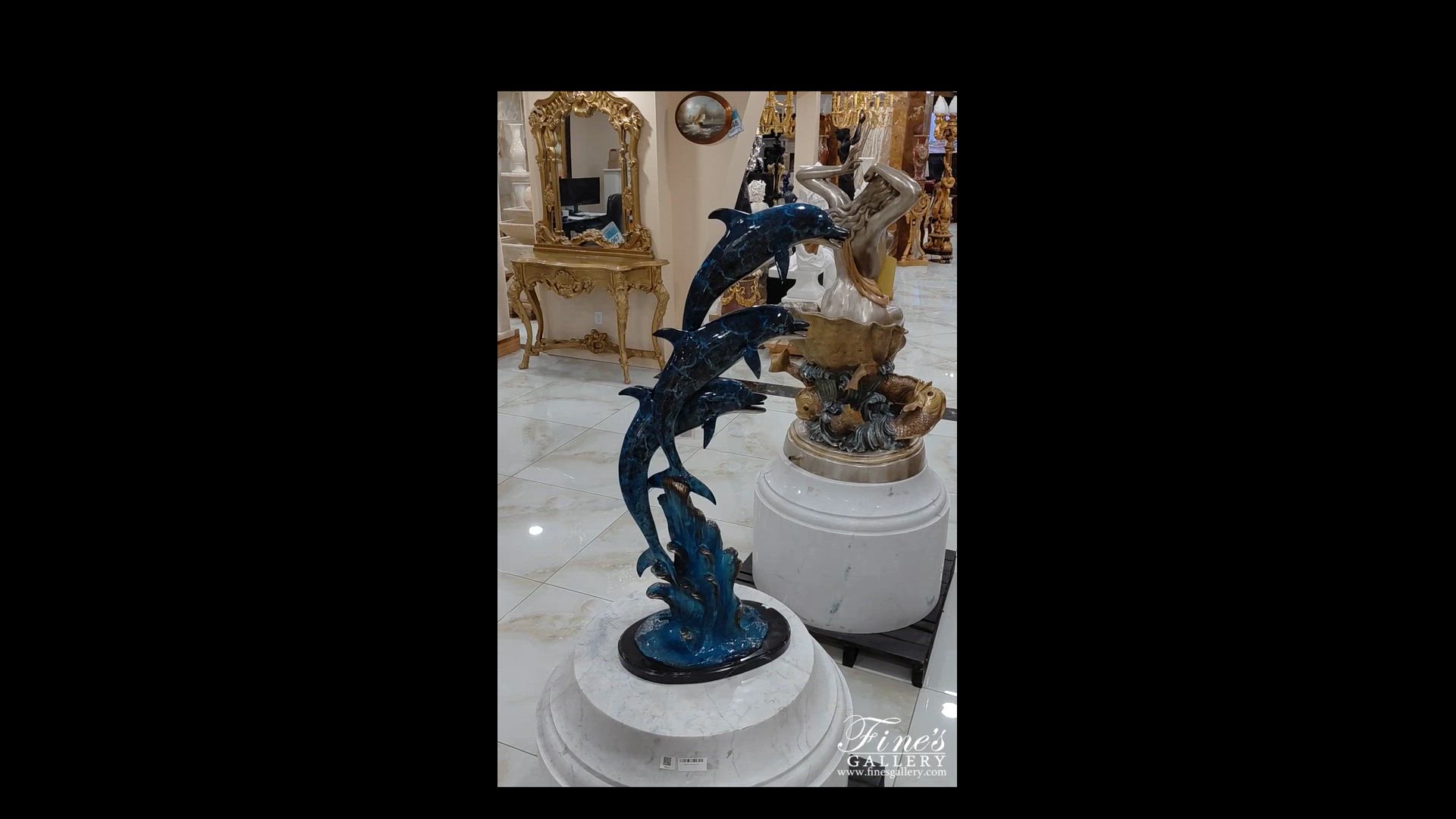 Three Dolphins Bronze Fountain — Model BF-824 — product video