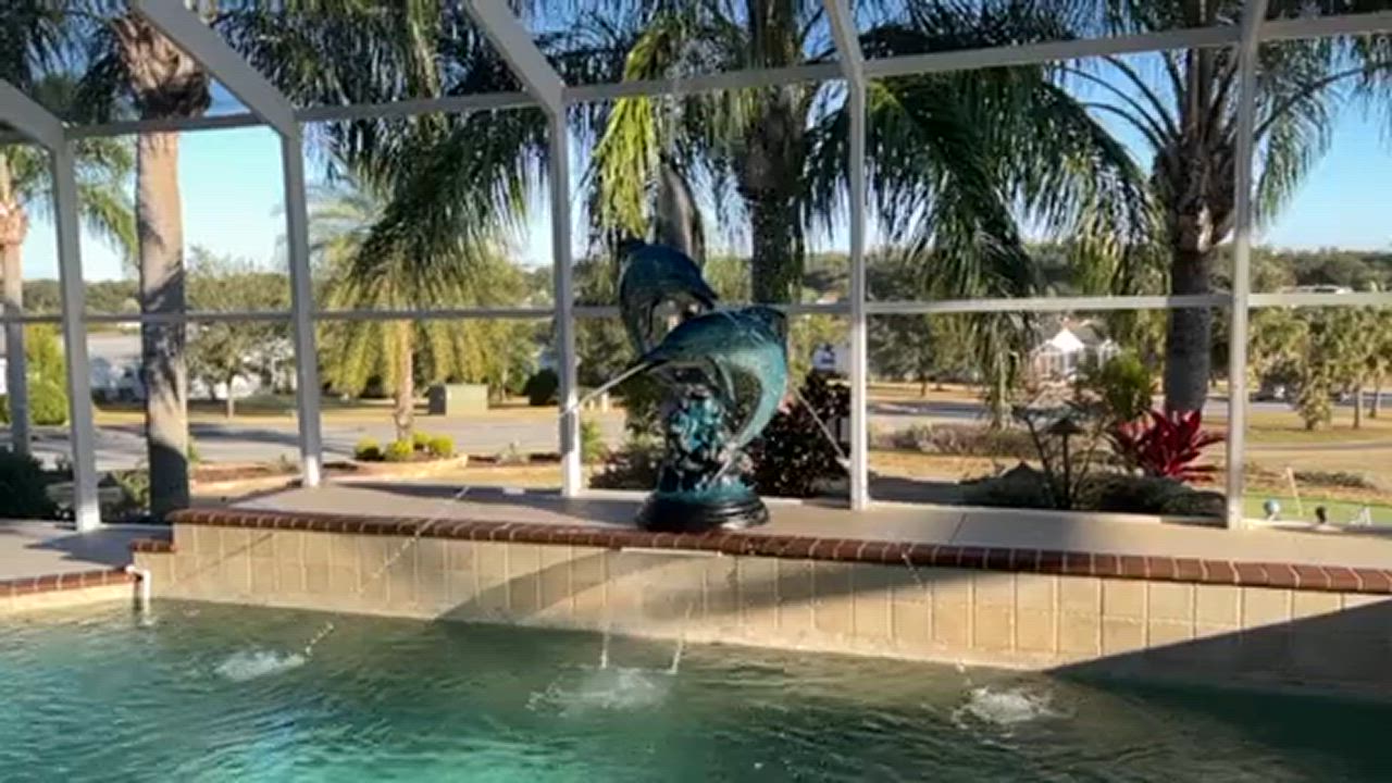 Synchronized Dolphins Bronze Fountain Feature — Model BF-869 — product video