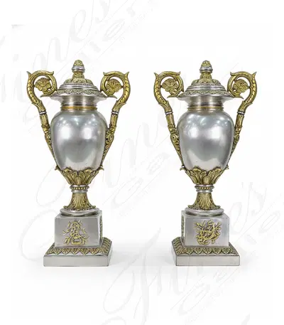 Majestic Golden Urn