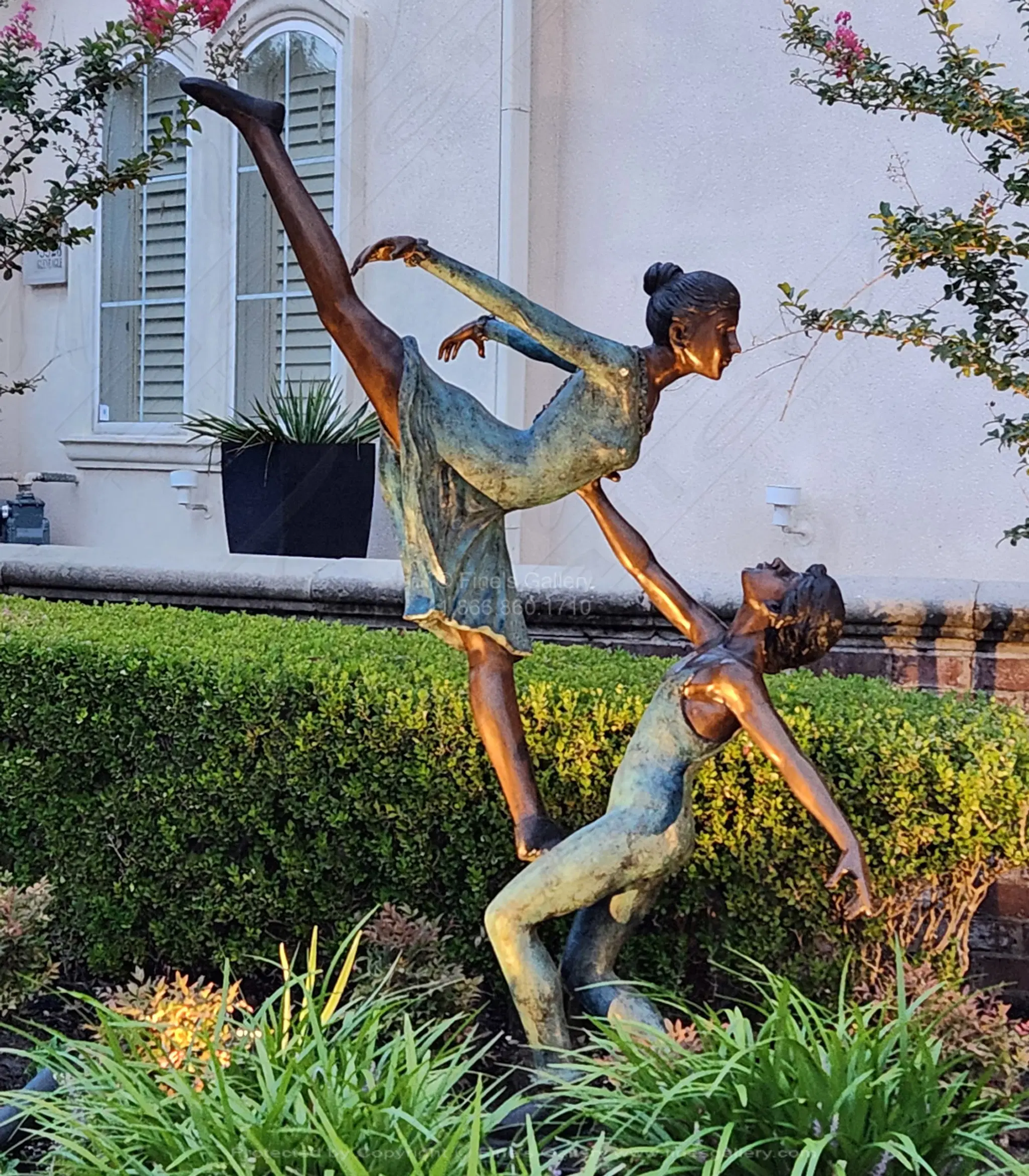 Bronze Ballet Dancers Statue — Model BS-1220 — Hand-Crafted by Fine's Gallery