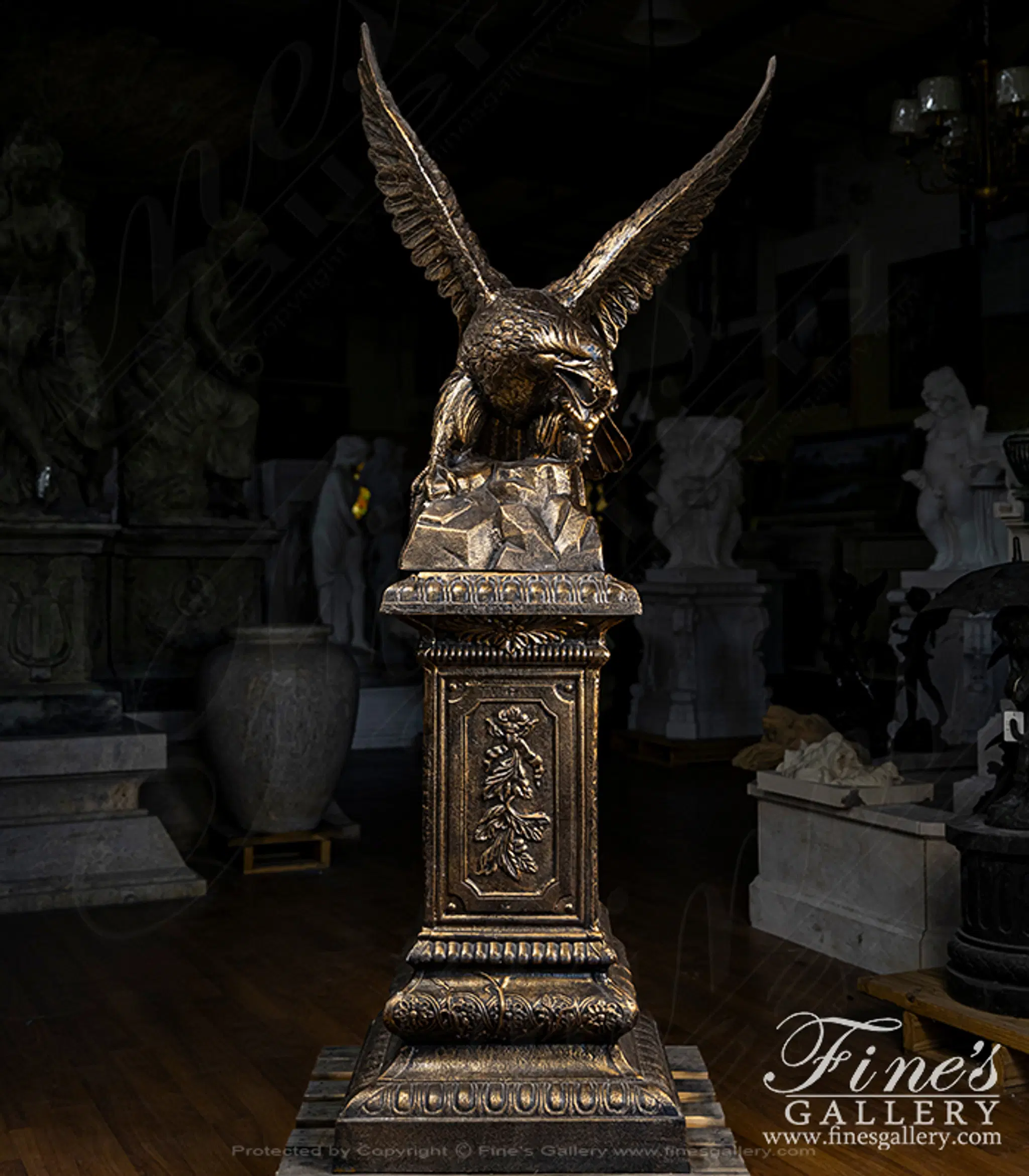 Cast Iron Eagle Statue