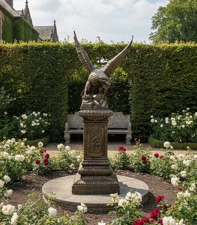 Cast Iron Eagle Statue