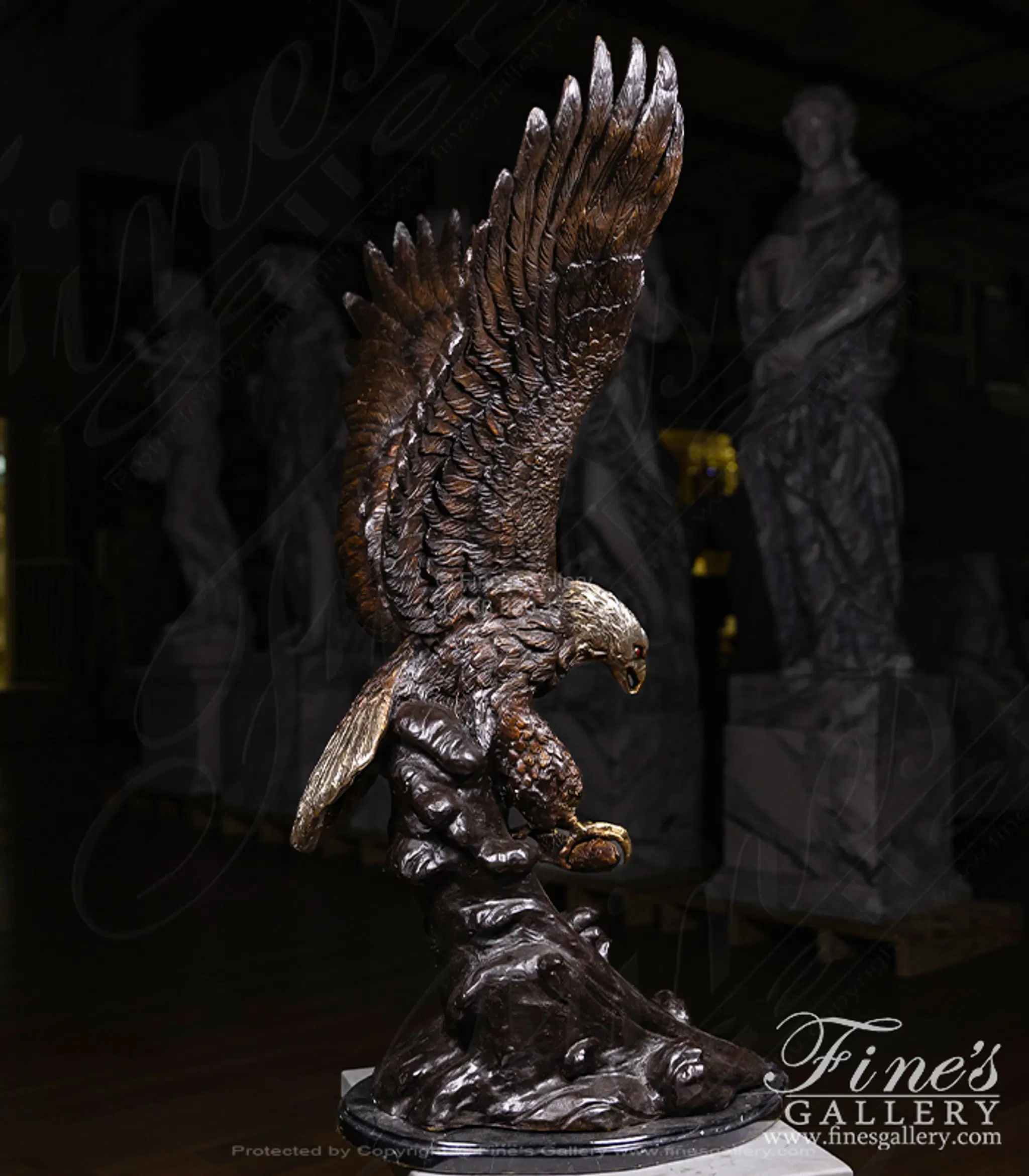 Bronze Eagle Statue — Model BS-1380 — detail view 5