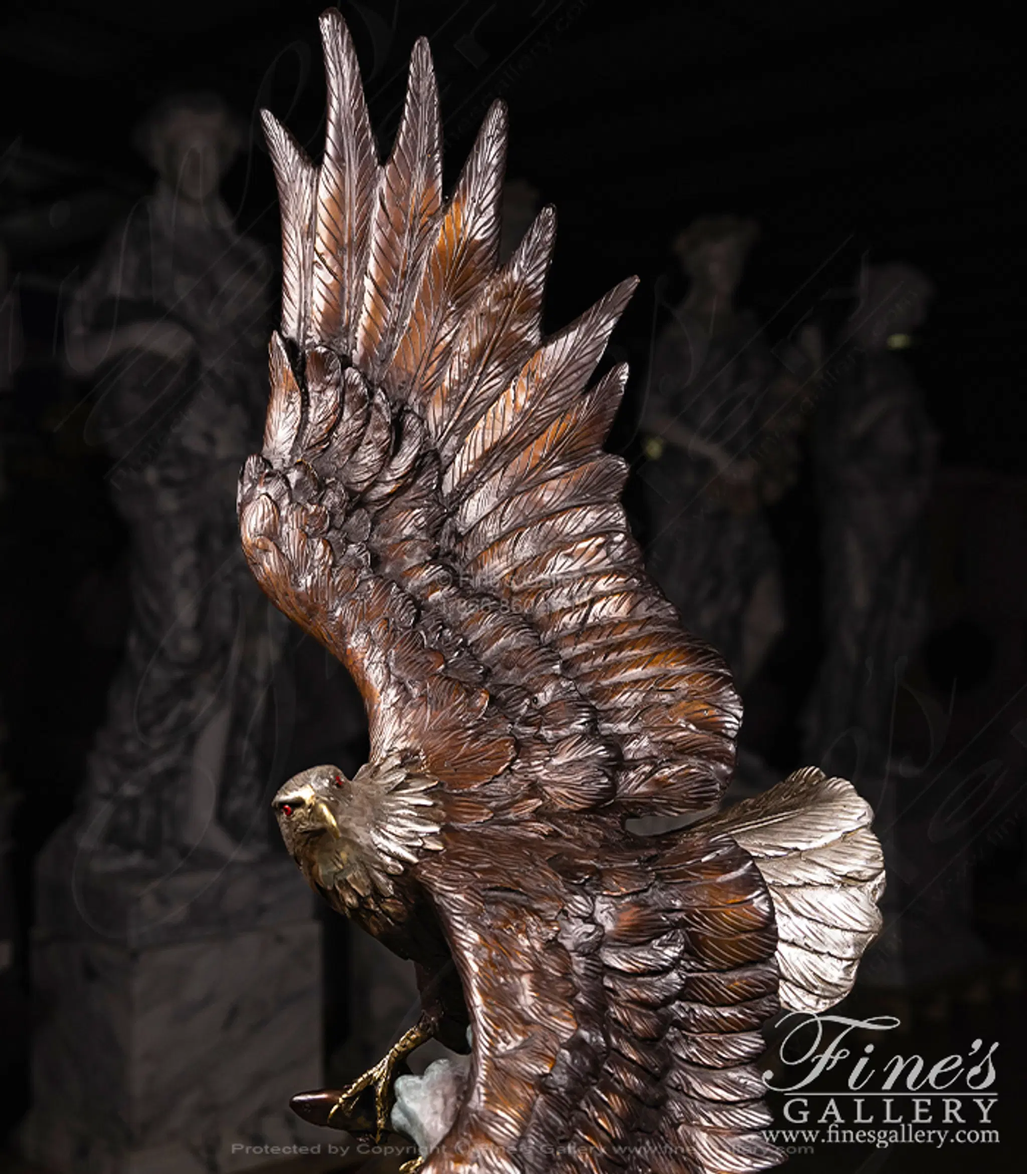 Graceful Bronze Eagle — Model BS-1381 — detail view 1