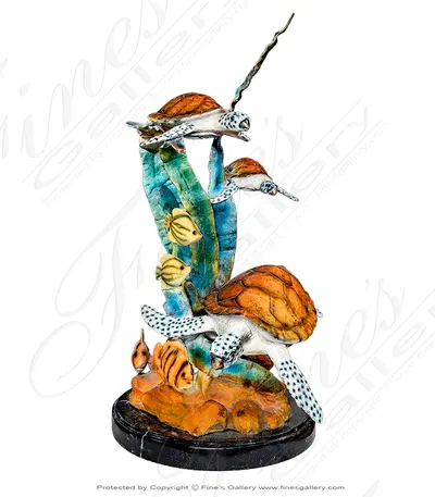 Bronze Sea Creatures Sculpture