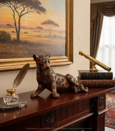 Bronze Statue Cheetah