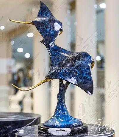 Bronze Manta Ray Statue