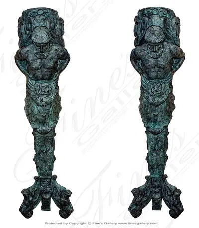 Bronze Statue Pair
