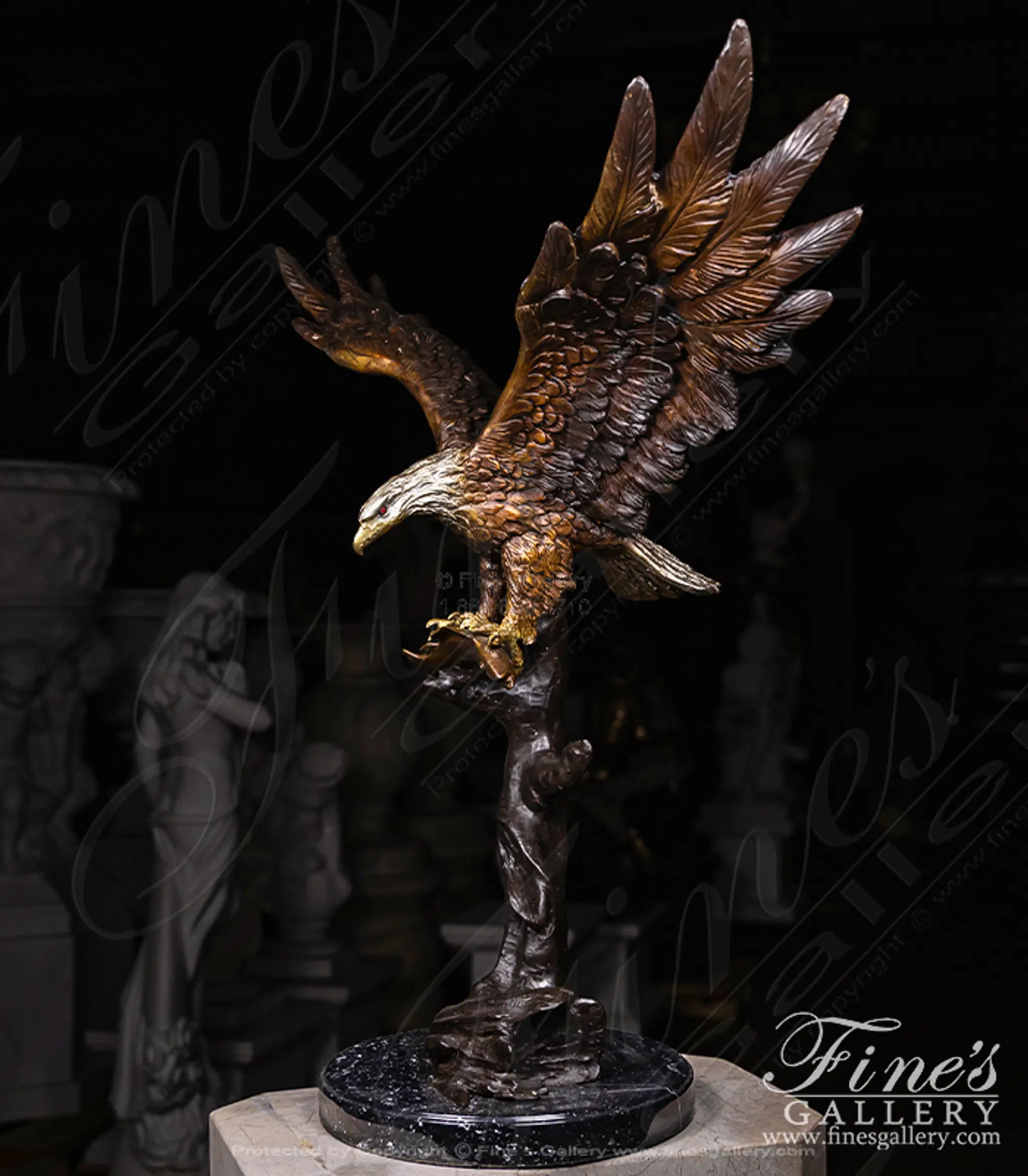 Bronze Eagle Statue — Model BS-1516 — detail view 5