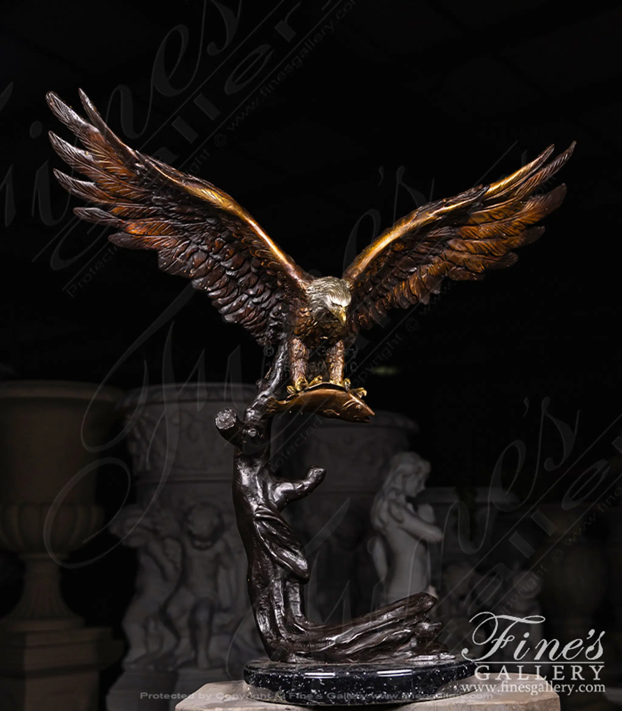 Bronze Eagle Statue — Model BS-1516 — detail view 3