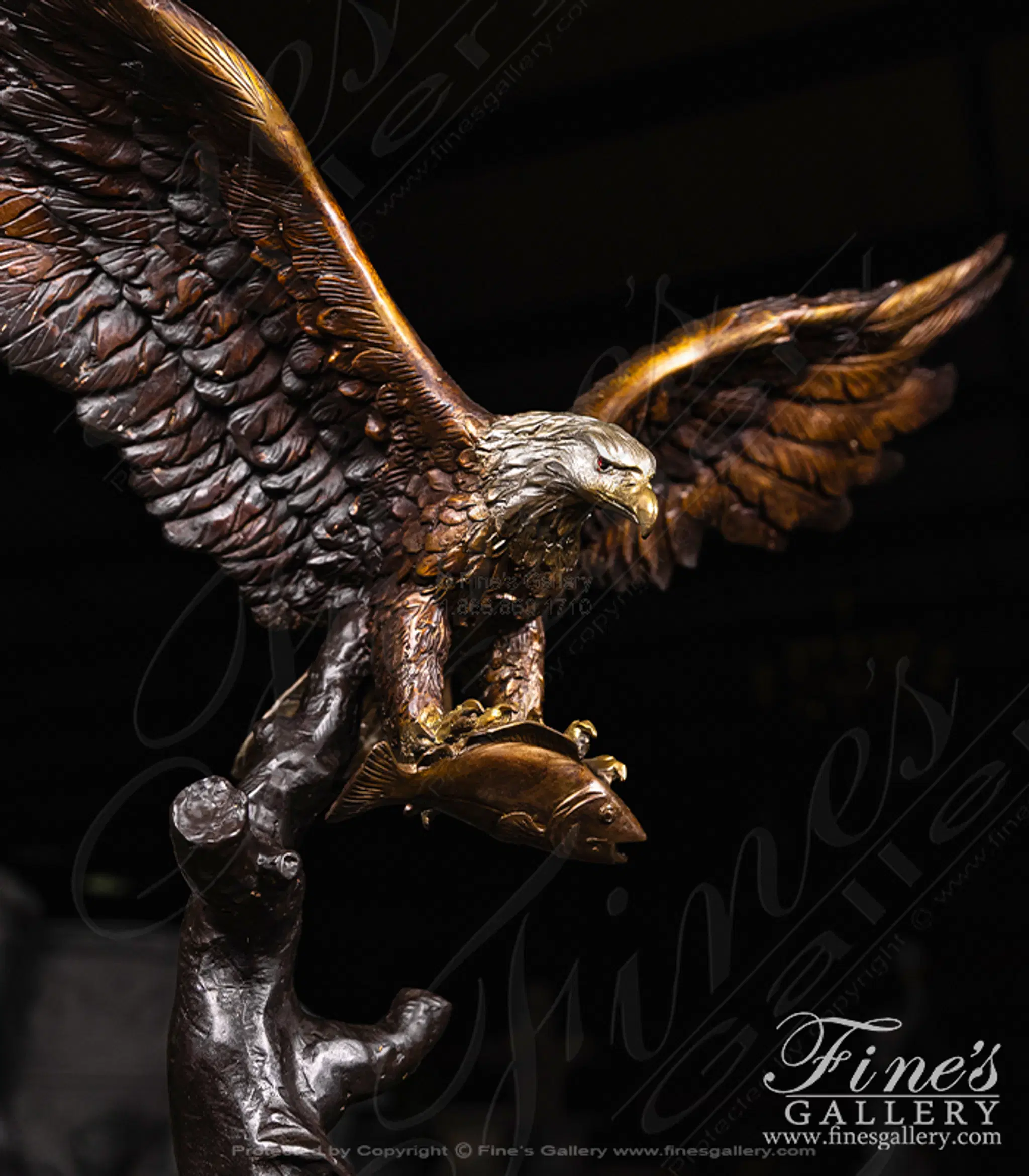 Bronze Eagle Statue — Model BS-1516 — detail view 4