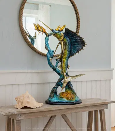 Bronze Sailfish Sclupture