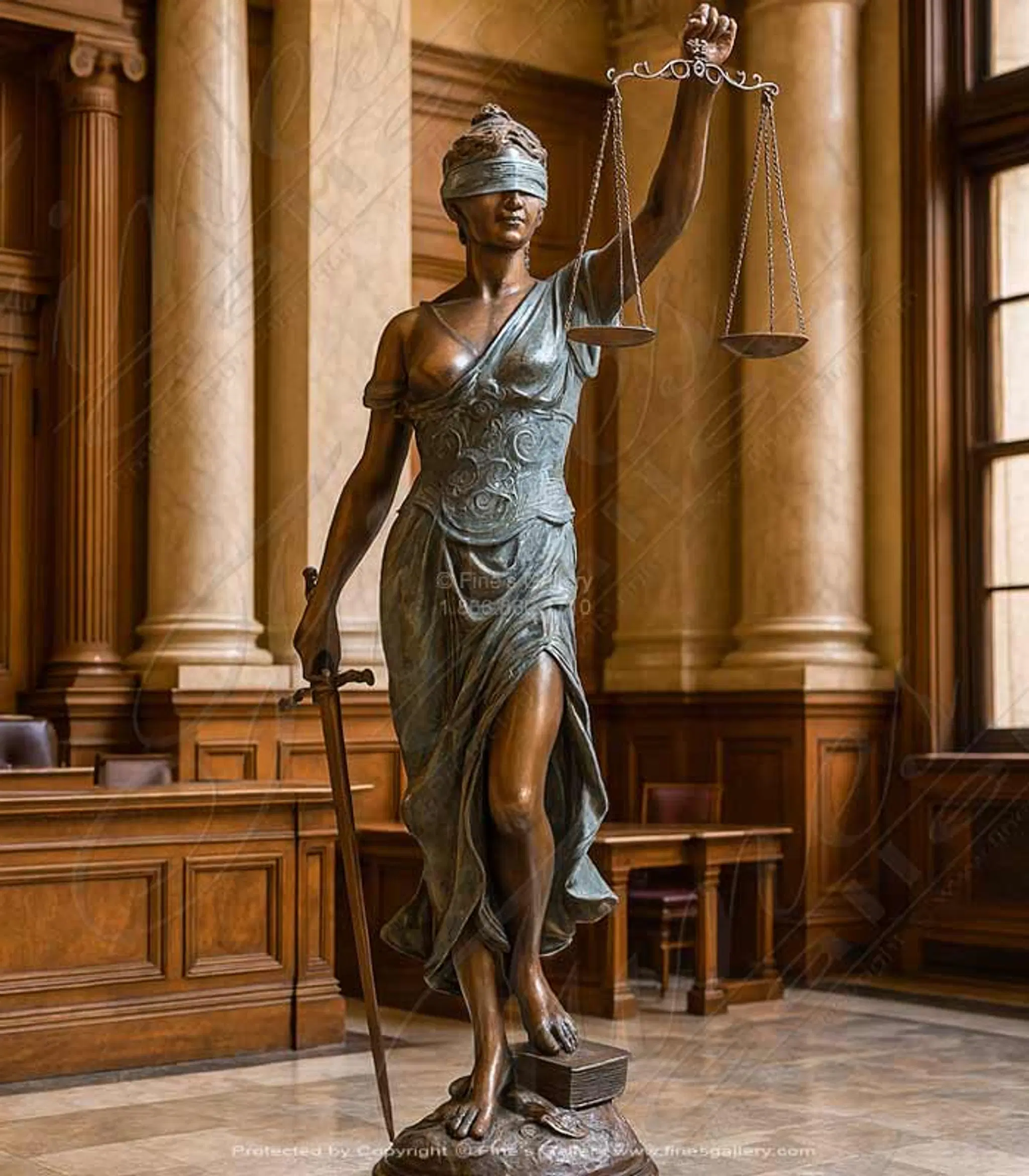 Bronze Statues 84 Inch Tall Lady Of Justice In Bronze BS 1589 Bronze Statues 84 Inch Tall Lady Of Justice In Bronze BS 1589