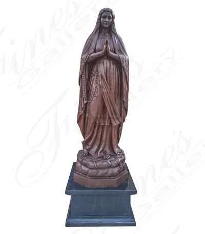 72 Inch Lady of Lourdes Bronze Statue