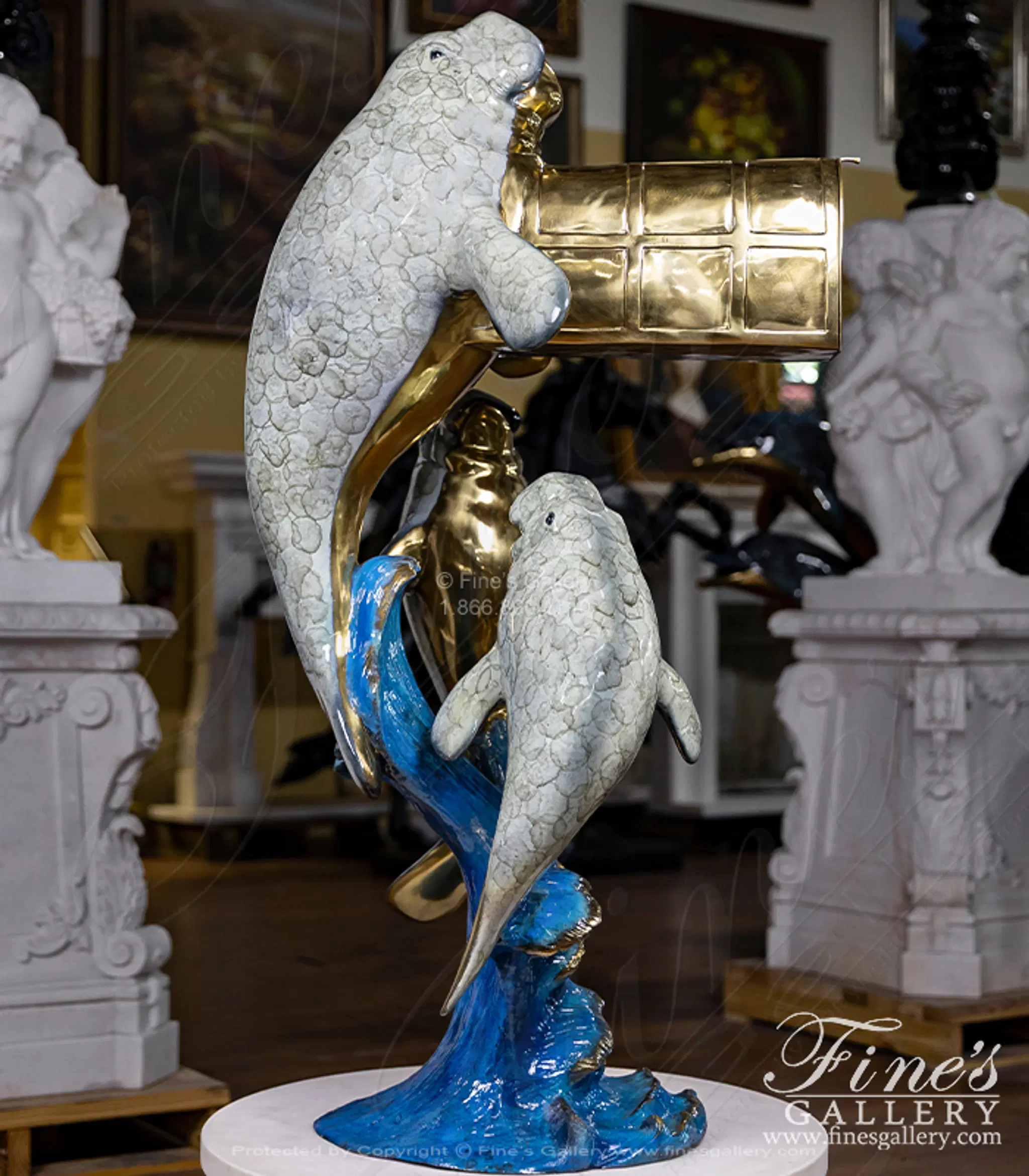 Bronze Manatee Mailbox