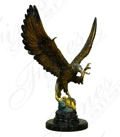 One Claw Up Bronze Eagle
