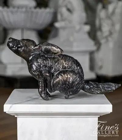 Jumping Rabbit Statue in Lost Wax Bronze