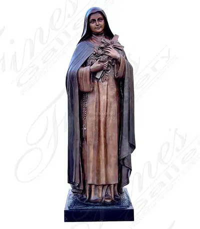 St. Therese of Lisieux in Bronze
