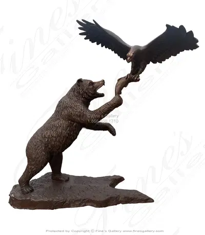 Eagle Vs Bear in Bronze