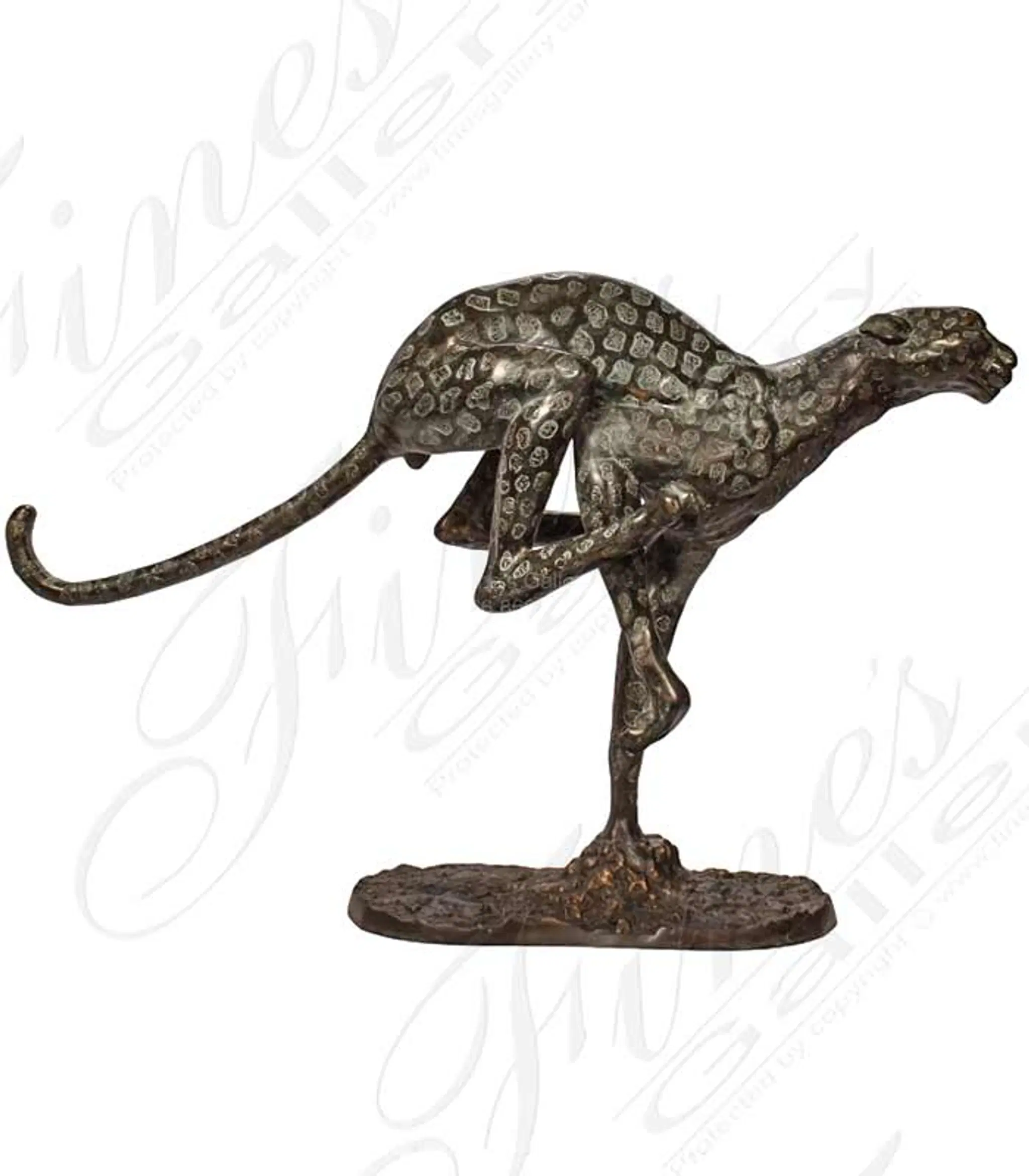 Bronze Cheetah Statue