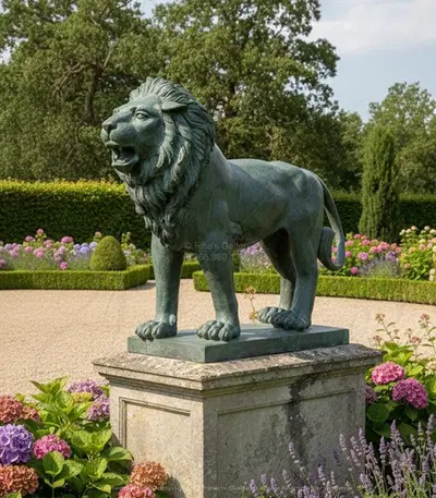 Bronze Statue in Patina