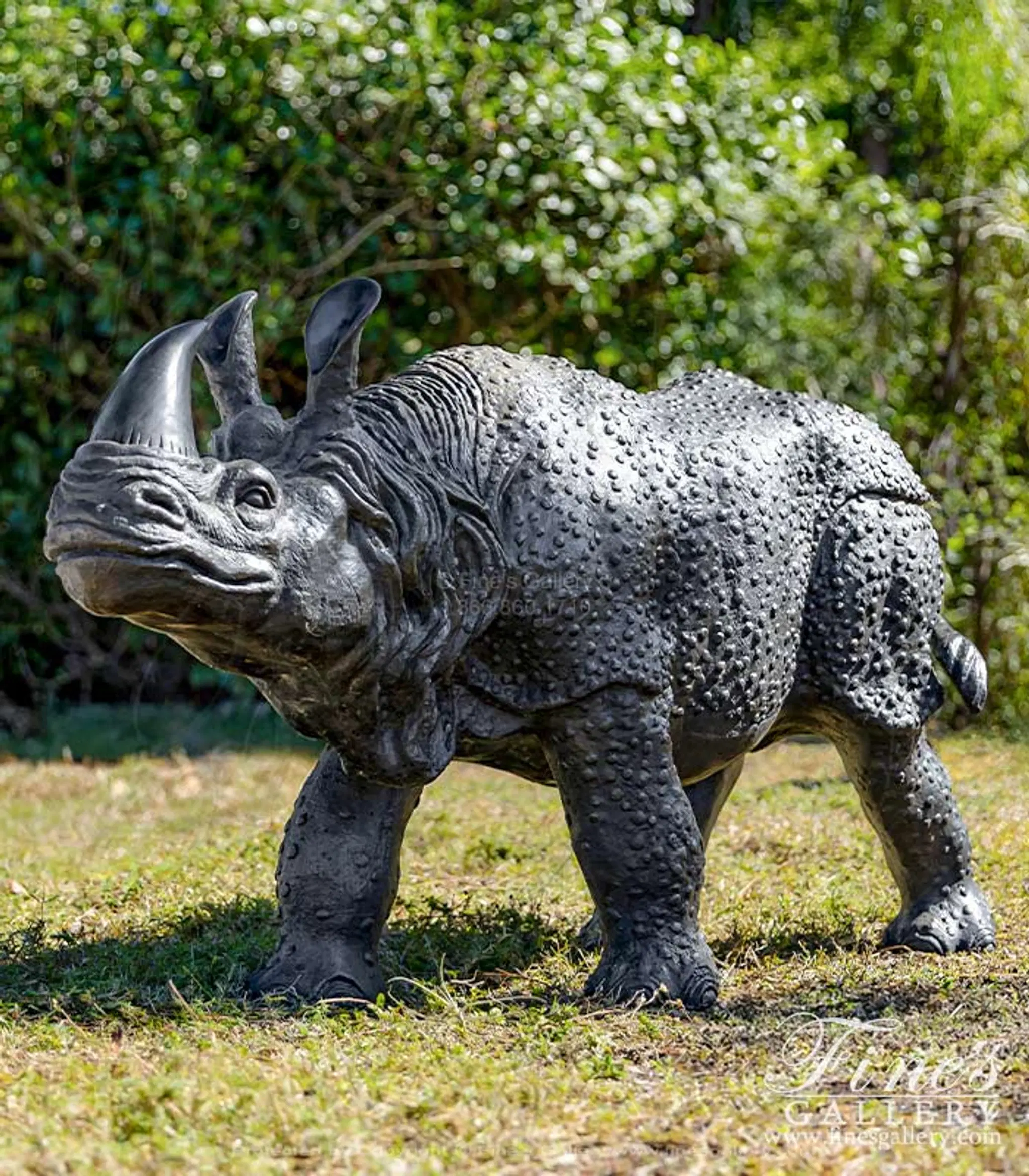 Bronze Rhinoceros Statue