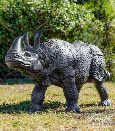 Bronze Rhinoceros Statue