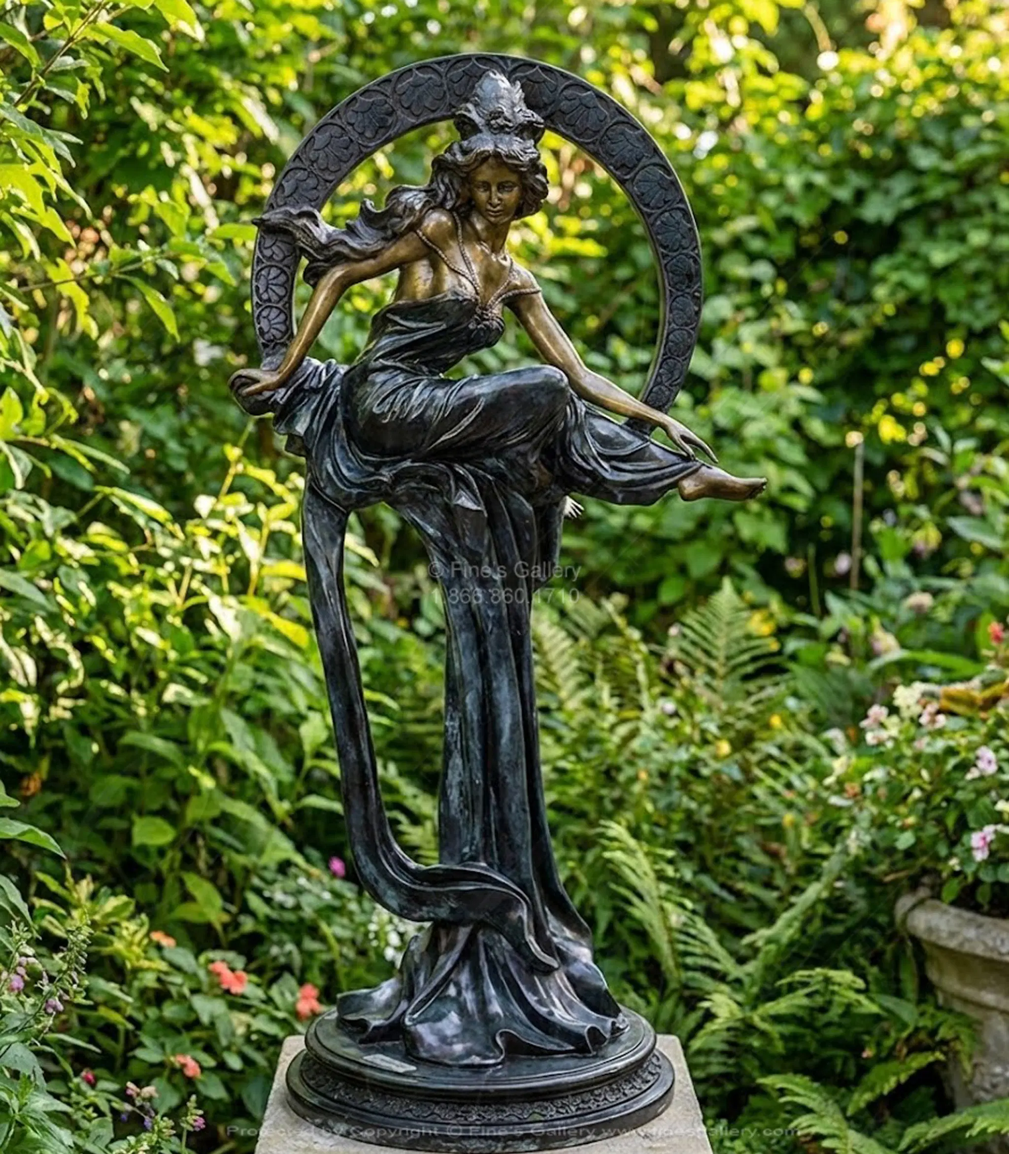 Bronze Female Statue 