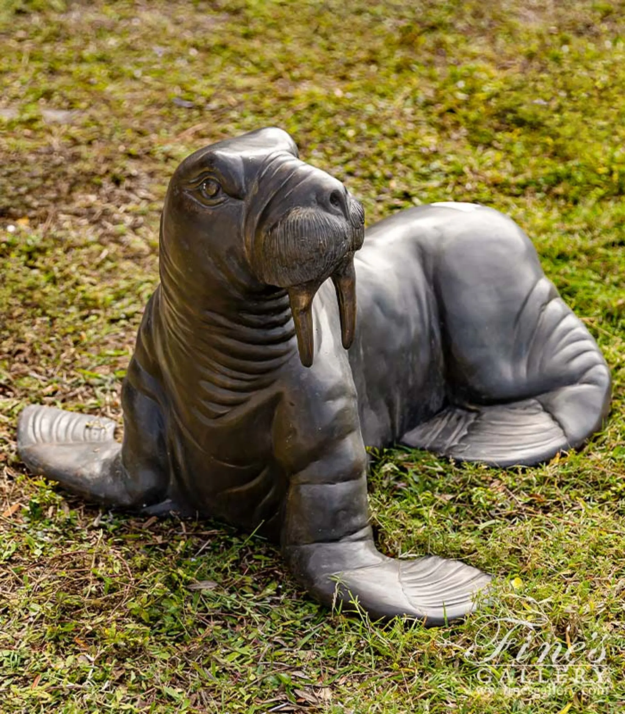 Bronze Walrus Statue