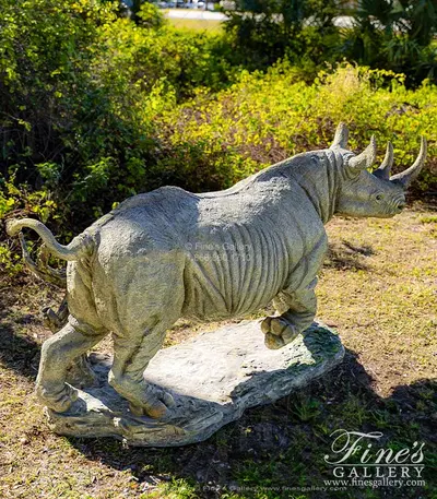 Enamel Bronze Rhinoceros