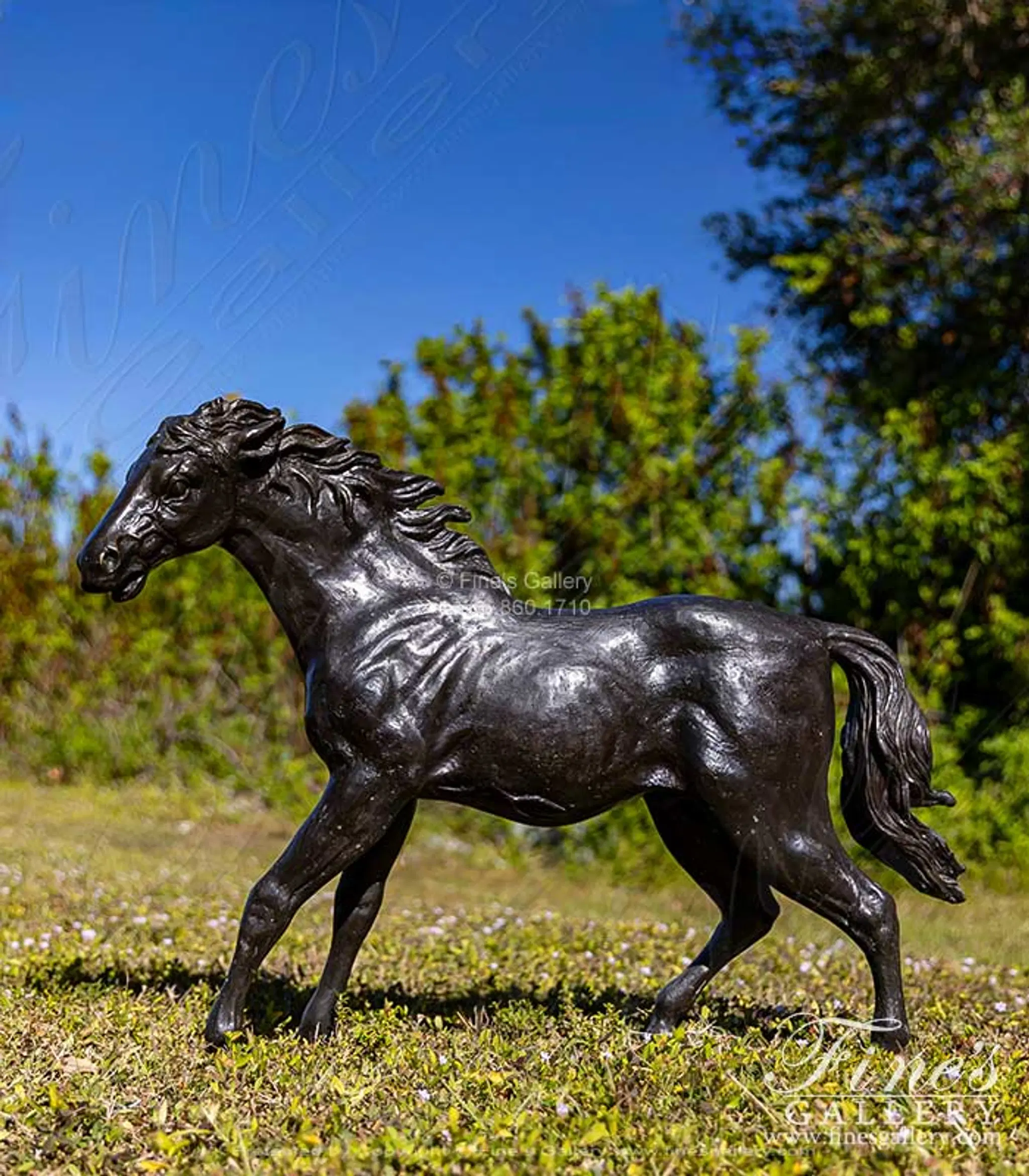 Wild Horse Bronze Statue