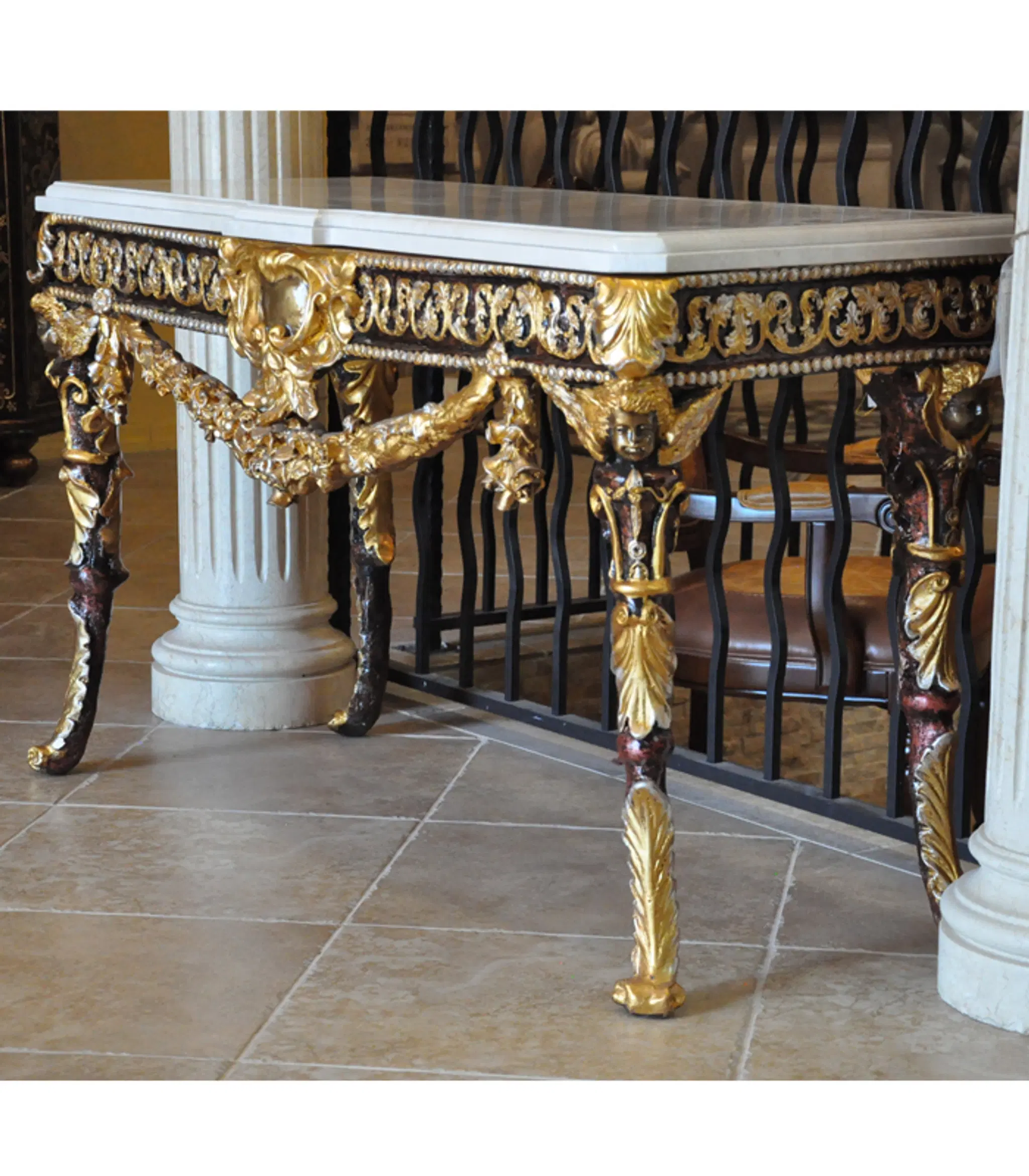 Bronze Entry Table — Model BT-1175 — Hand-Crafted by Fine's Gallery