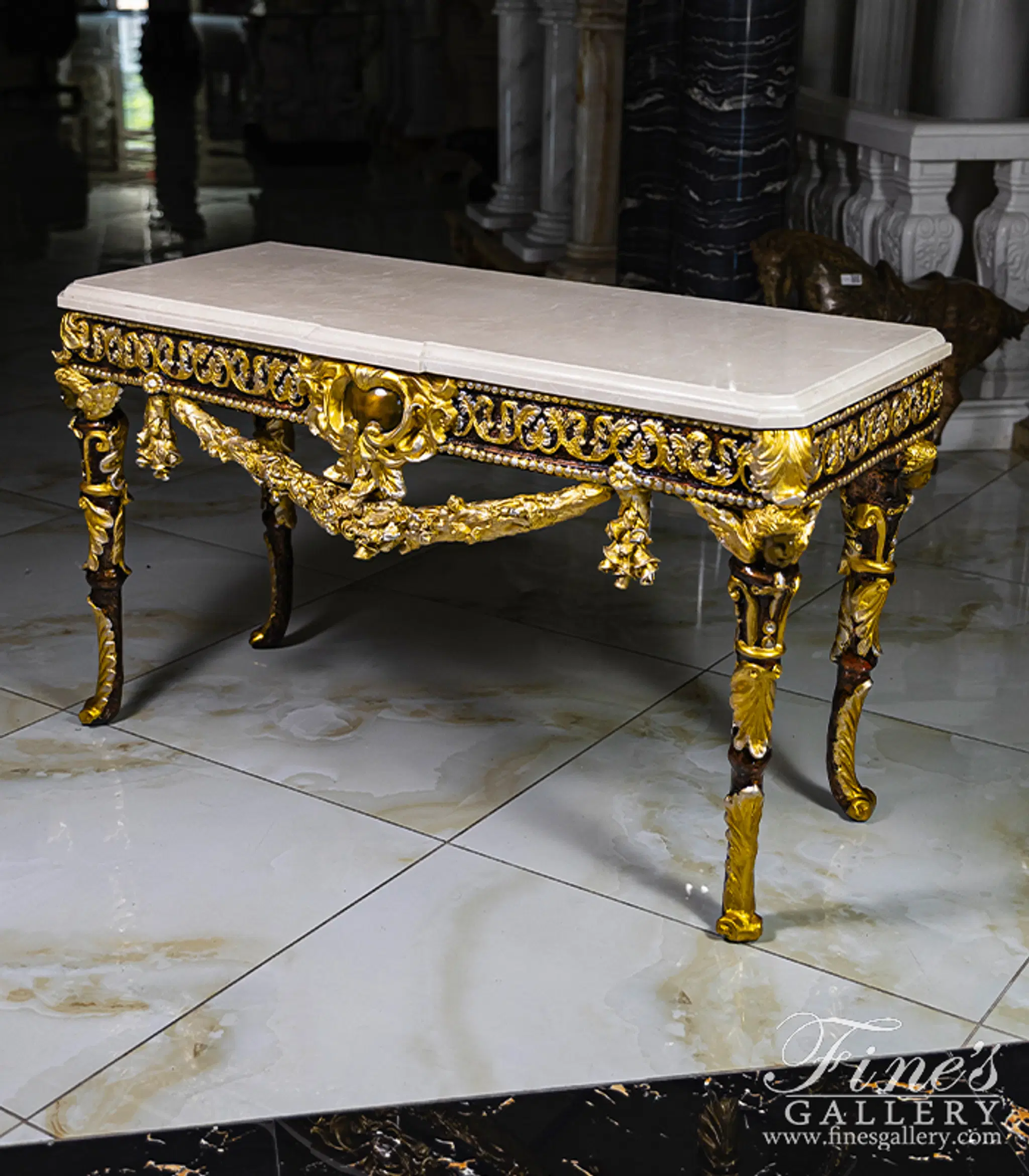 Bronze Entry Table — Model BT-1175 — Hand-Crafted by Fine's Gallery