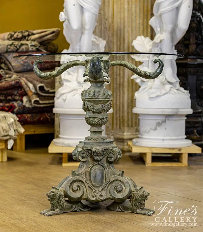 Patina Bronze Table Base