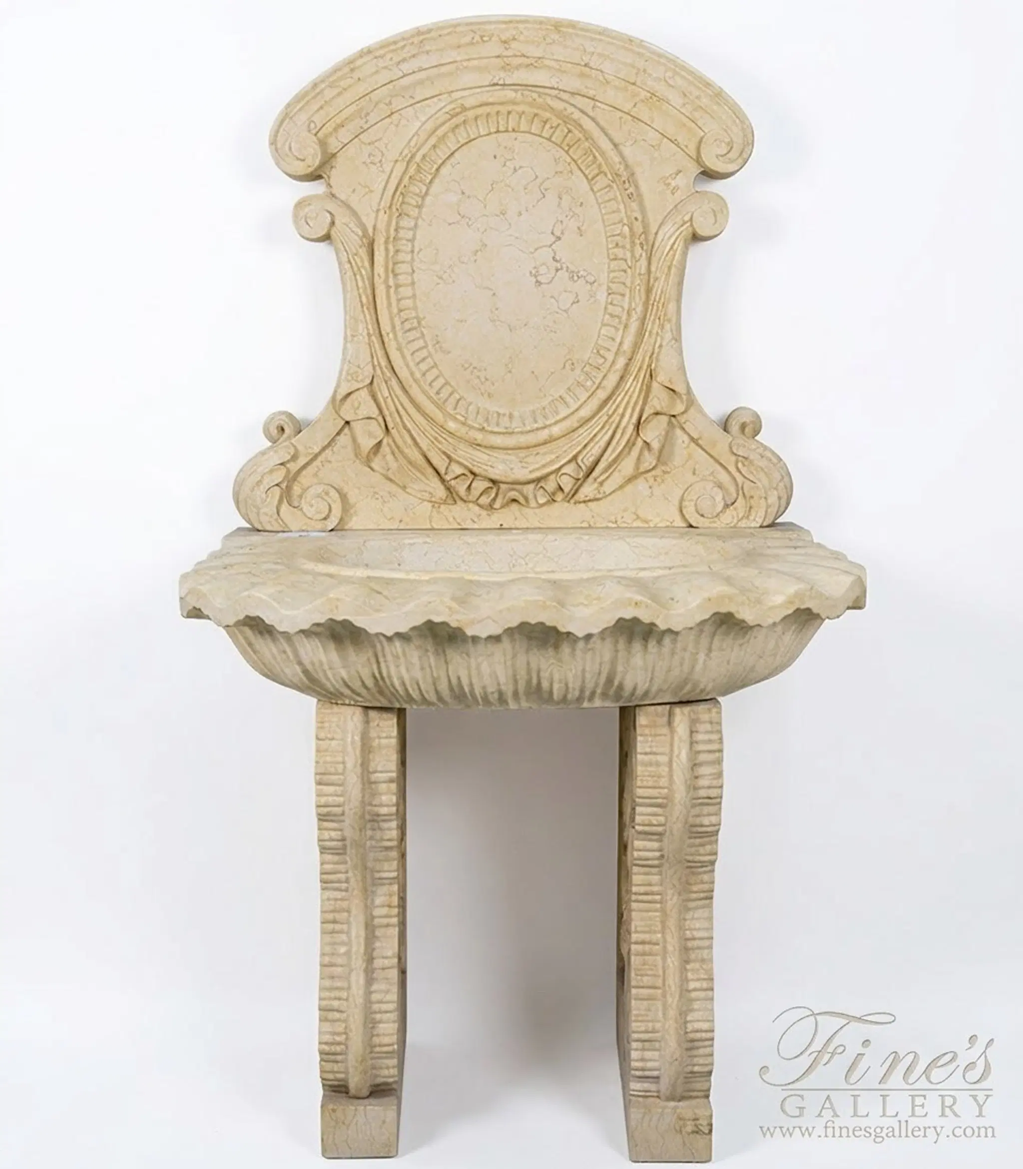 A Vanity Sink In Egyptian Cream Marble