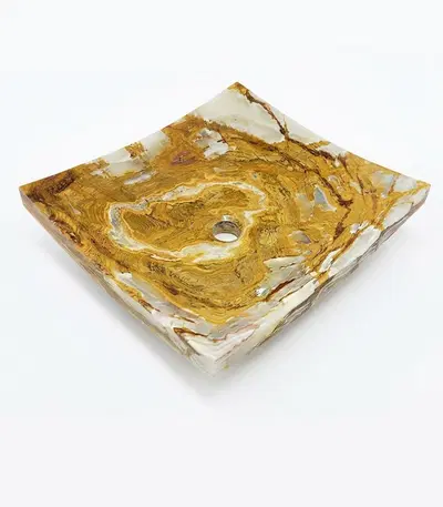 Modern Luxury Onyx Sink - Elegant Marble Bathroom Vanity - Custom Designer Home Fixture